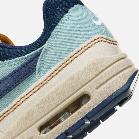 Nike AIR MAX 1 '87 "AURA/MIDNIGHT NAVY/ PALE IVORY" Men's 12.5 / W14 - Picture 8 of 10